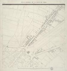 Historical map of Barrière de la Villette and surroundings in Paris