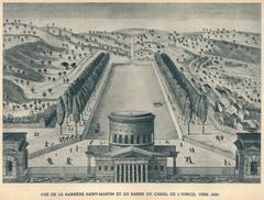 Barrière Saint-Martin and Ourcq canal in Paris in 1800