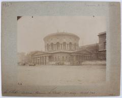 Black and white early 20th century photograph of Barrière de la Villette in Paris by Eugène Atget