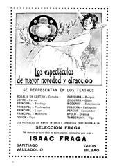 Advertising poster by Isaac Fraga designed by Camilo Díaz Baliño