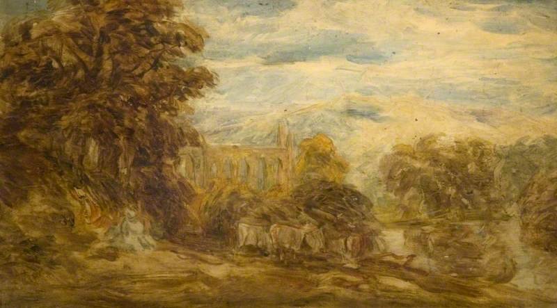 Painting of Bolton Abbey by David Cox the Elder