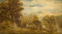 Painting of Bolton Abbey by David Cox the Elder