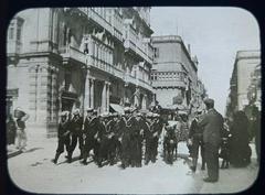 Street view of F.D. Edmunds building along Valletta Kingsway with pedestrians and cars