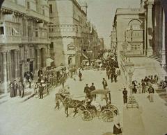 Kingsway street in Valletta Malta with Palazzo Ferreria building from 1876