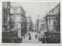 Historic S.L.Cassar Strada Reale street in Valletta Malta