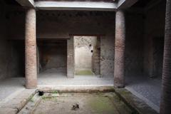 Ruins of Pompeii Roman city destroyed by Mt. Vesuvius eruption in 79 AD