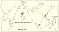 Historical map of Pál-völgyi Cave in Budapest from 1911