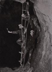 Pál-völgyi Cave Radium Room with Hefty Wall by Tibor Csepcsányi 1920
