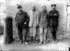 Explorers of Pál-völgy Cave in 1910 conducting research