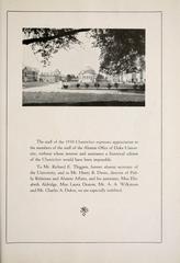 Scanned page from the 1930 edition of The Chanticleer Duke University yearbook showing portraits and text