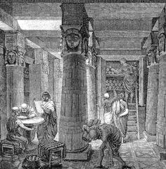 Artistic Rendering of the Ancient Library of Alexandria