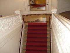 Top view of Feststiege stairway at Ronacher theatre in Vienna