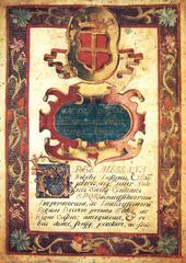 Diploma issued in Messina in 1672 with historic calligraphy and seals
