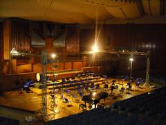 Interior view of Bari Auditorium Nino Rota with modern architectural design and seating