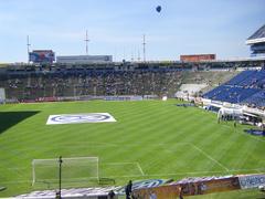 Interior view of Estadio Cuauhtémoc football stadium in Puebla Mexico