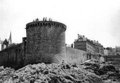 Saint-Malo historic cityscape with fortified walls and old buildings