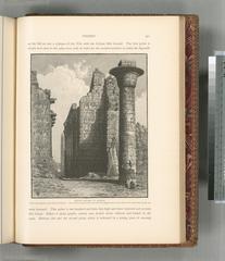 Grand column of Karnak at the west entrance to the Hall of Columns