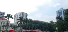 Acara Puncak Creatio Cognito walking tour at Paleis van Daendels in Central Jakarta, June 2024