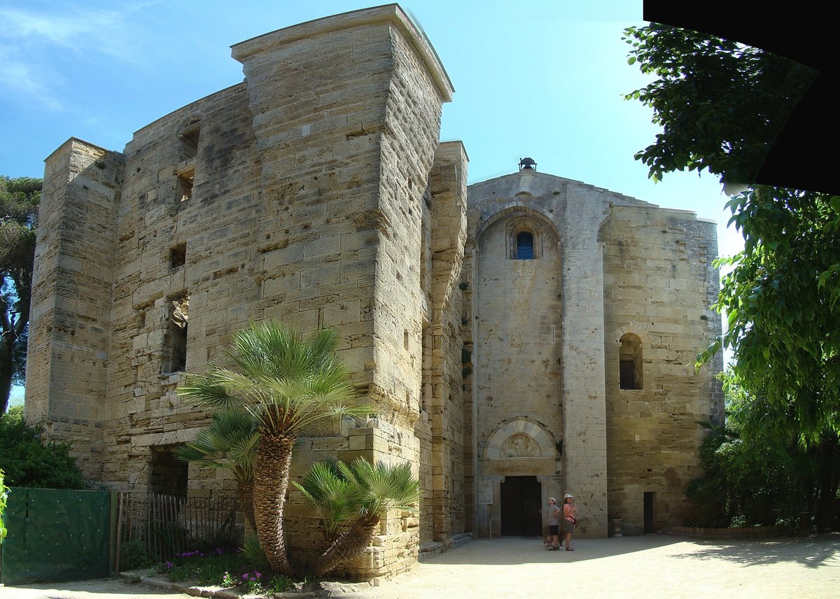 Cathedral Saint-Pierre of Maguelone on Maguelone Island near Montpellier