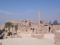 Karnak Temple Complex in Luxor Egypt with ancient columns and ruins