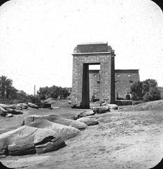 Ancient Egyptian Gate of Pylon at Karnak Temple complex