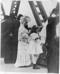 Jewish people praying on Williamsburg Bridge in New York City on New Year's Day