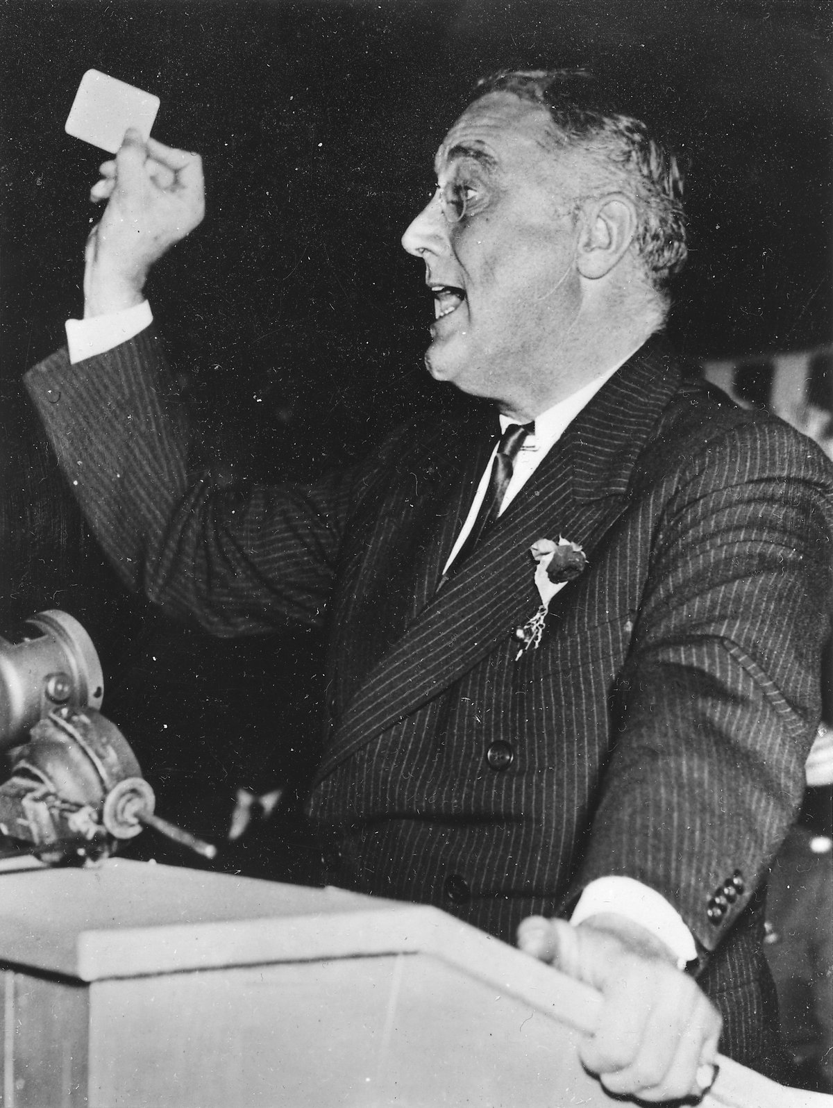 Franklin D. Roosevelt at 38th Street Tunnel Ceremony in Long Island City, New York