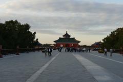 Temple of Heaven in Beijing under a bright blue sky