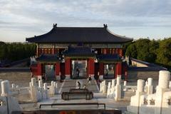 Temple of Heaven in Beijing on a clear day with blue sky