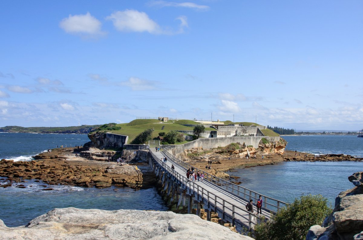 Bare Island Fort in Sydney, Australia overlooking water