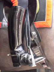Household Cavalry soldier's boot at Whitehall, London