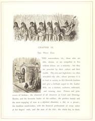 Historical illustration of London West End showing The Christy Minstrels and Horse Guards by Gustave Doré and Blanchard Jerrold, 1872