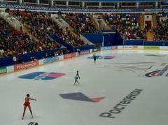 First warm-up session in the 2021 Russian Cup Figure Skating Final for women