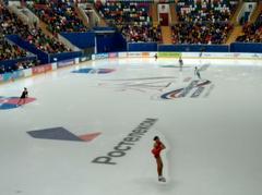 First warm-up of the women's event at 2021 Russian Cup Figure Skating Final