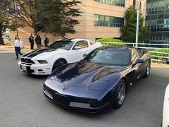 Car meetup at San Francisco State University with various cars and people gathered