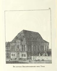 Current Dreikönigskirche church building without tower in Dresden