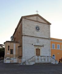Church of San Pietro in Montorio in Rome with clear blue sky