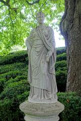 Statue of Ceres in Waddesdon Manor gardens Buckinghamshire England