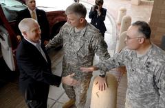 U.S. Defense Secretary Robert M. Gates arriving at Brooke Army Medical Center, Fort Sam Houston, Texas, 2007