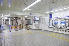 East ticket gate and ticket vending machines at Sakuragawa Station on Osaka Metro Sennichimae Line
