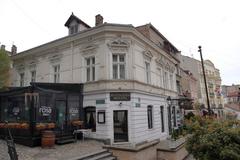 Charming street scene of Skadarlija in Belgrade with historic buildings and cozy cafes