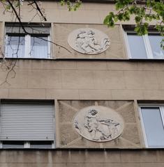 Skadarlija street in Belgrade with vintage buildings and cobblestone pavement