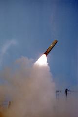 BGM-109 Tomahawk Land-Attack Missile launched from USS Wisconsin during Operation Desert Storm