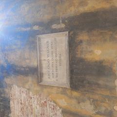 Memorial plaque at the death house of German composer Richard Wagner at Palazzo Venrdamin-Calergi in Venice