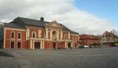 Klaipėda Drama Theater building in Lithuania with clear sky