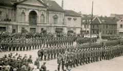 Parade of the Lithuanian Army in Klaipėda Theatre Square in 1923