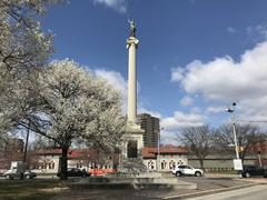 Maryland Line Monument sculpture in Baltimore