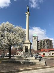 Maryland Line Monument in Baltimore, a historic bronze statue commemorating Maryland soldiers in the War of 1812