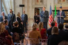 U.S. Secretary of State Michael R. Pompeo and Italian Foreign Minister Luigi Di Maio at joint press availability in Rome
