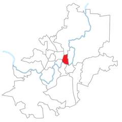 Aerial view of Vilnius Snipiskes showing urban layout with green spaces